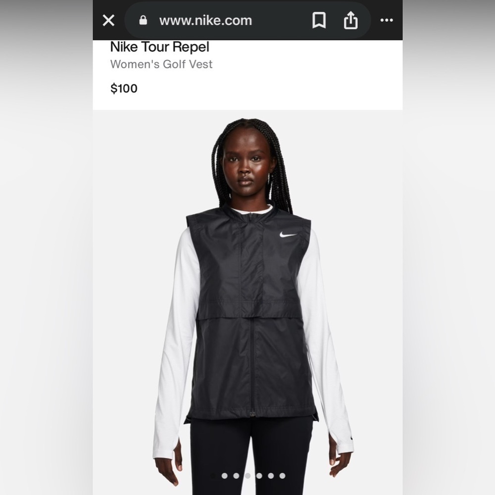 NWT Nike Tour Repel Women's Golf Vest Size: XL